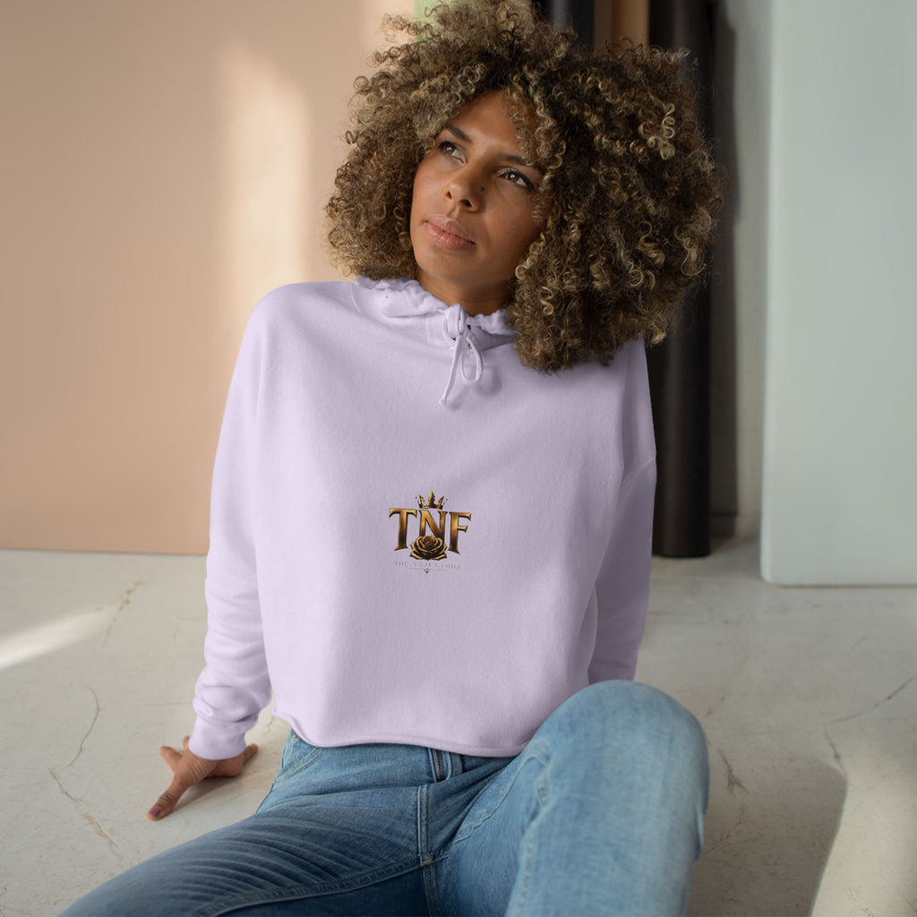 Cropped Hoodie — TNF Gold Crown & Rose Logo