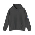 Nord Globe Hoodie — Blue Vintage Graphic Hooded Sweatshirt