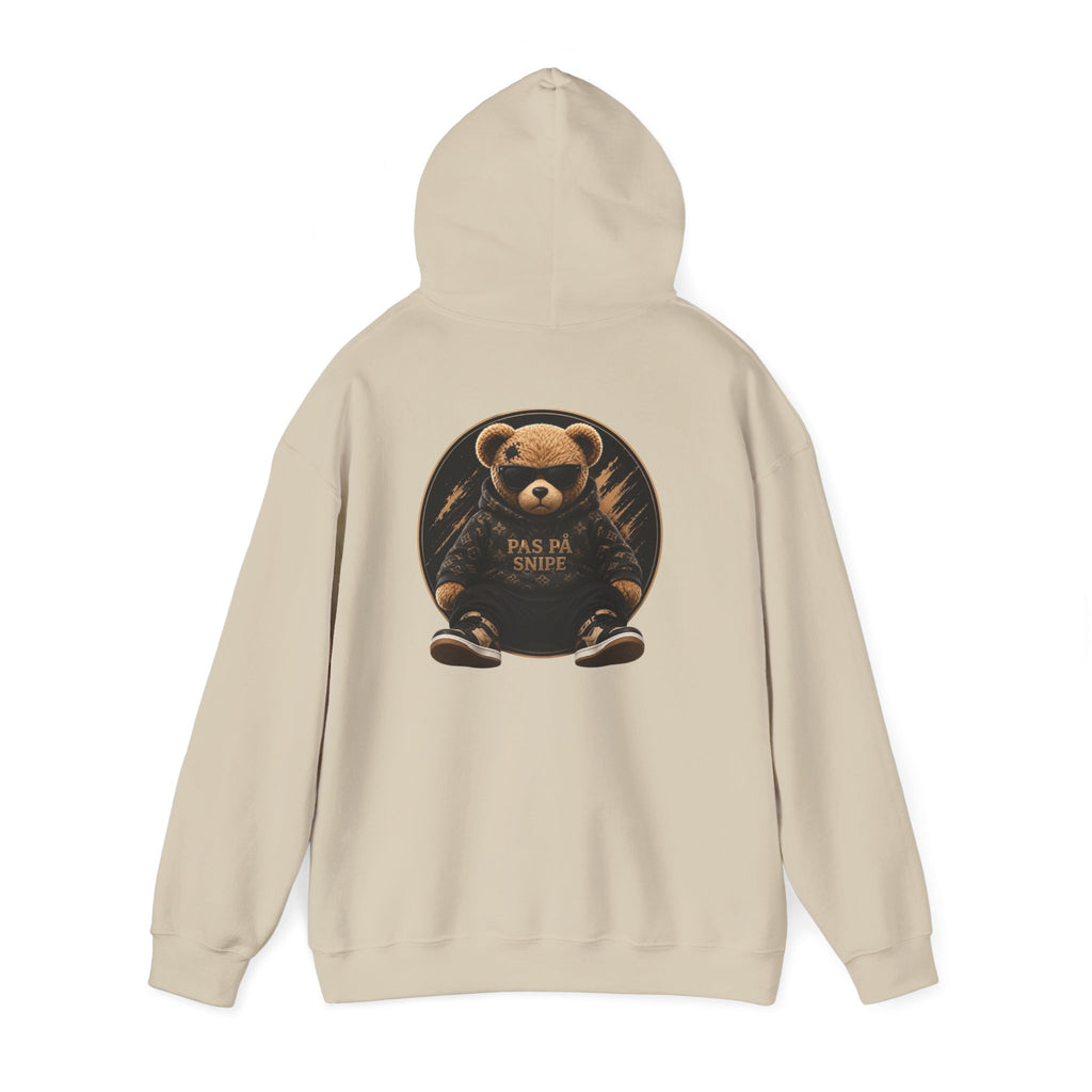 Bear Graphic Hoodie — 'Pas de Swipe' Cute Round Bear Pullover