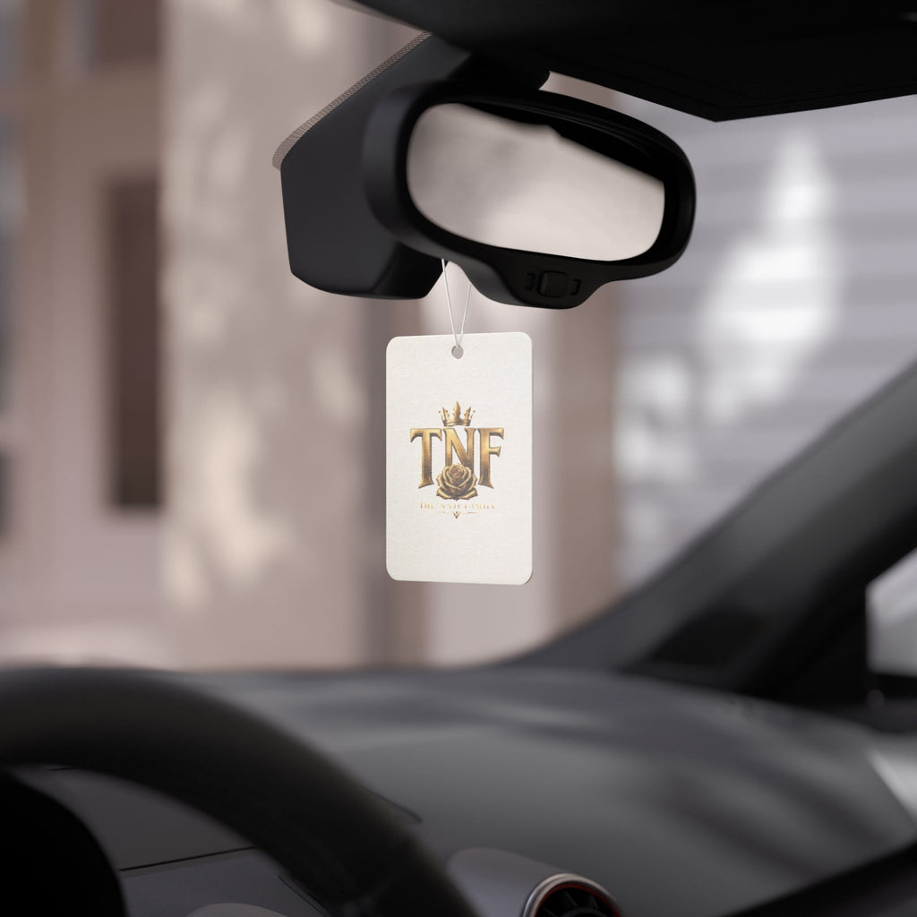 Gold TNF Emblem Car Air Freshener — Luxury Rose Scented Ornament