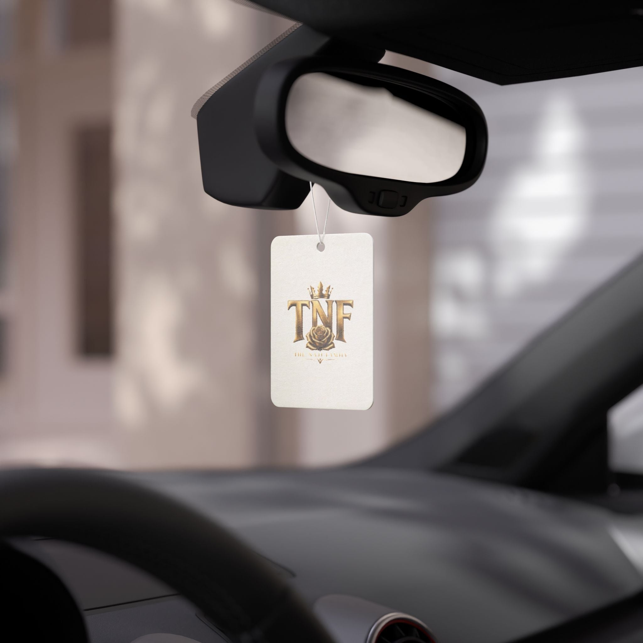 Gold TNF Emblem Car Air Freshener — Luxury Rose Scented Ornament