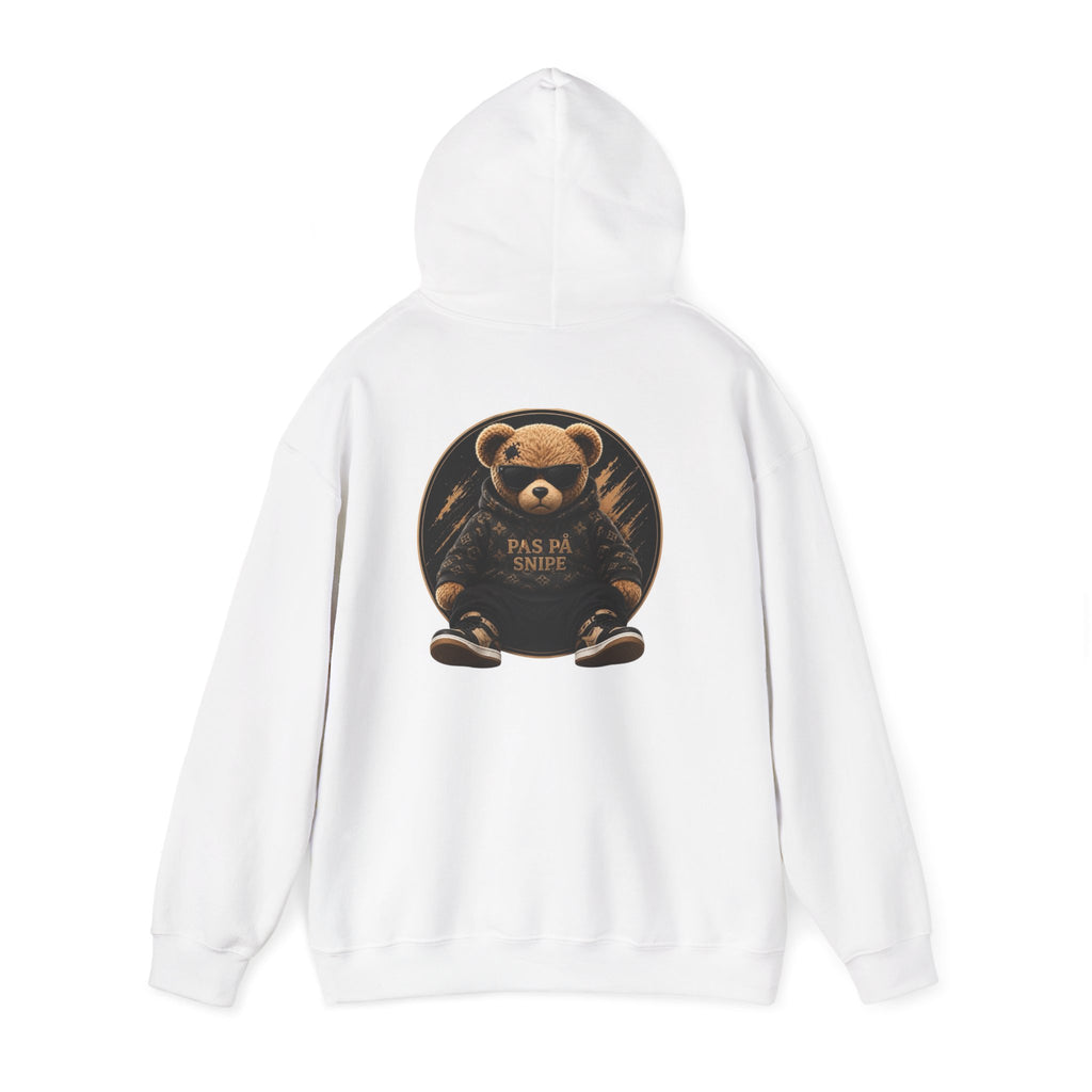 Bear Graphic Hoodie — 'Pas de Swipe' Cute Round Bear Pullover
