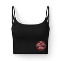 Luxe Women's Crop Bra — 'Tenemos Amor' Heart Emblem
