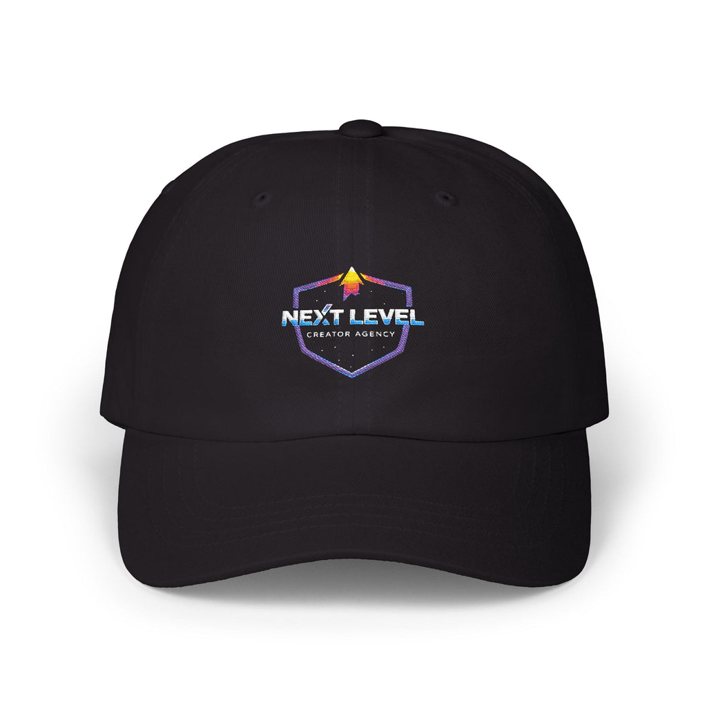 Next Level Gamer Shield Cap | Retro Pixel Gaming Logo