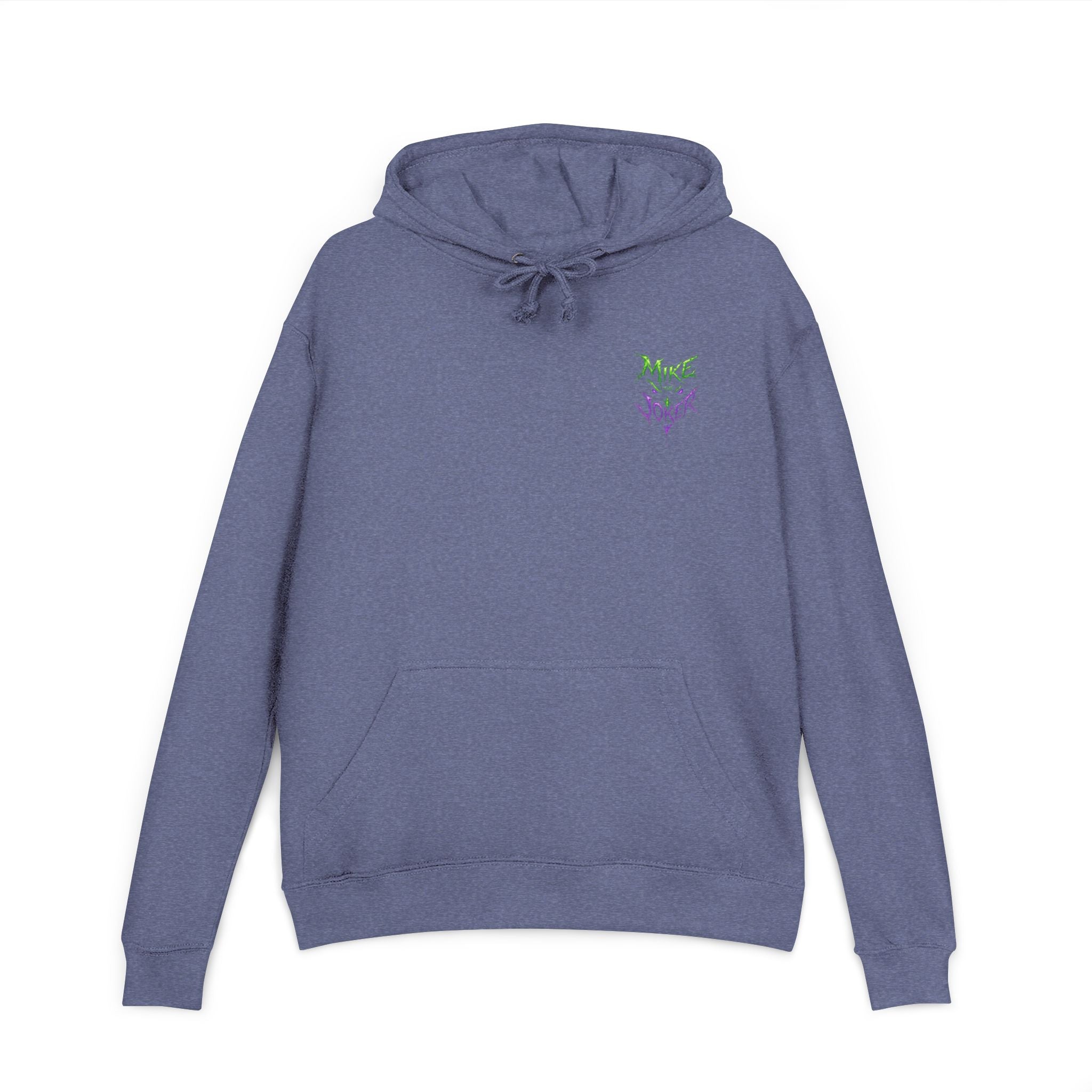 Joker Graphic Hoodie — "Mike the Joker" Neon Green & Purple Streetwear