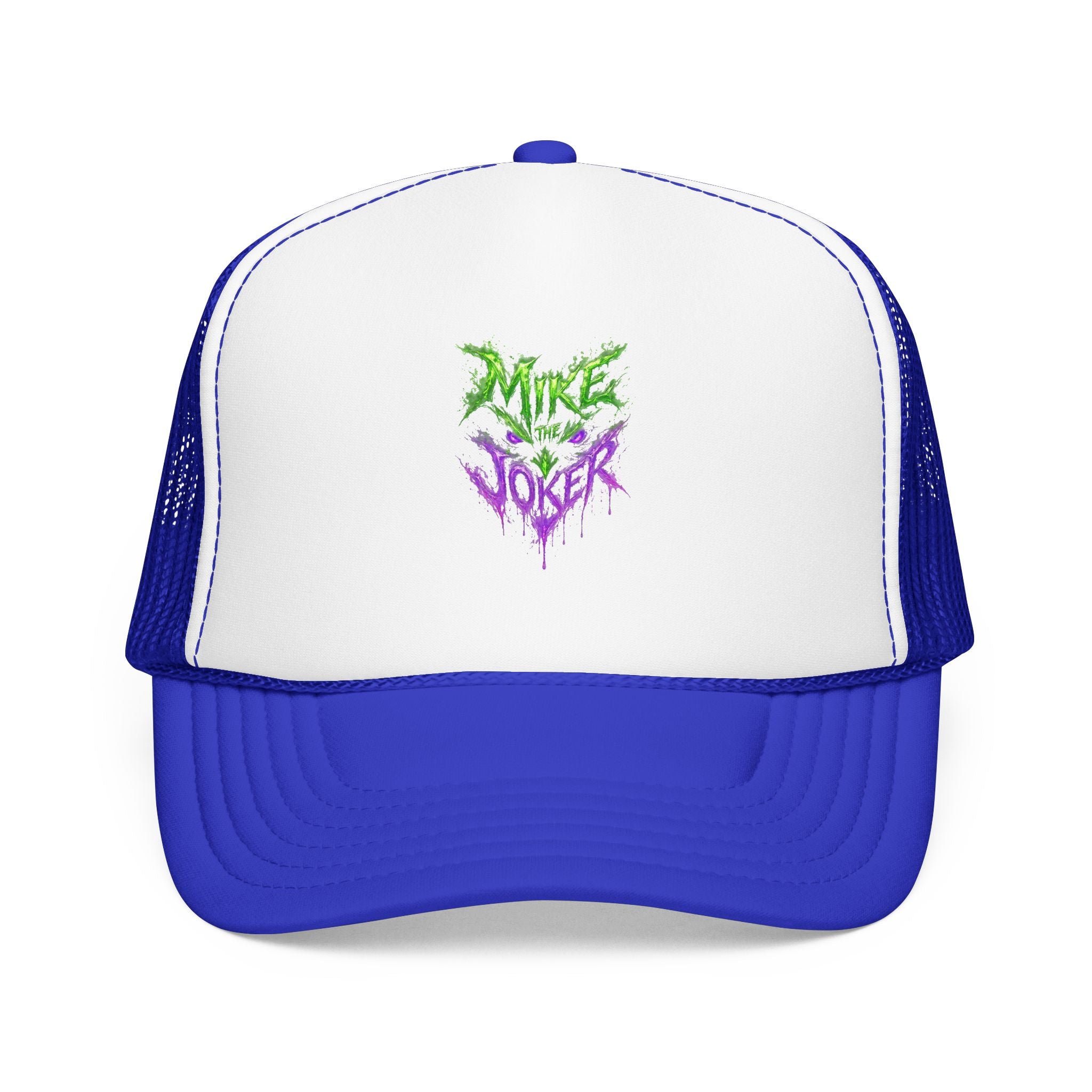 Trucker Hat with Neon Grunge Heart Logo