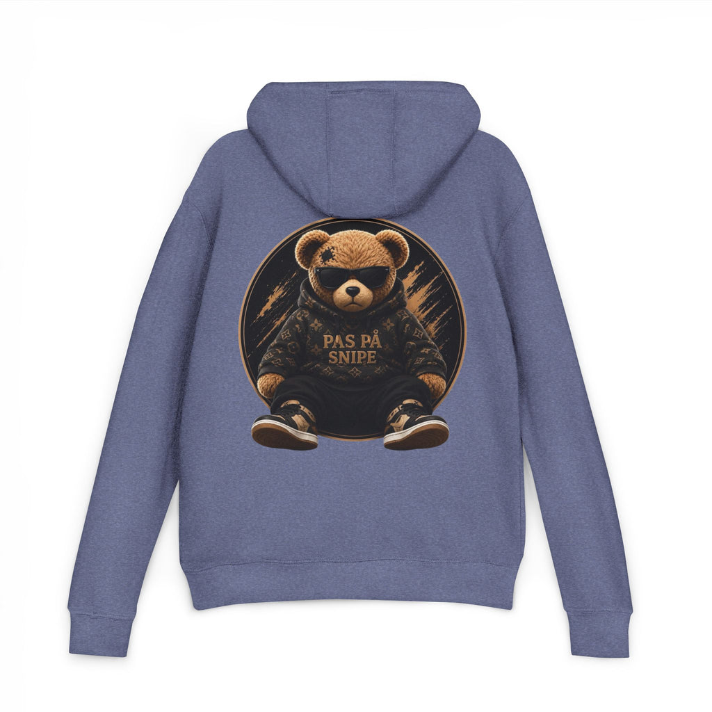 Teddy Bear Hoodie — 'Pas På Snipe' Graphic Pullover