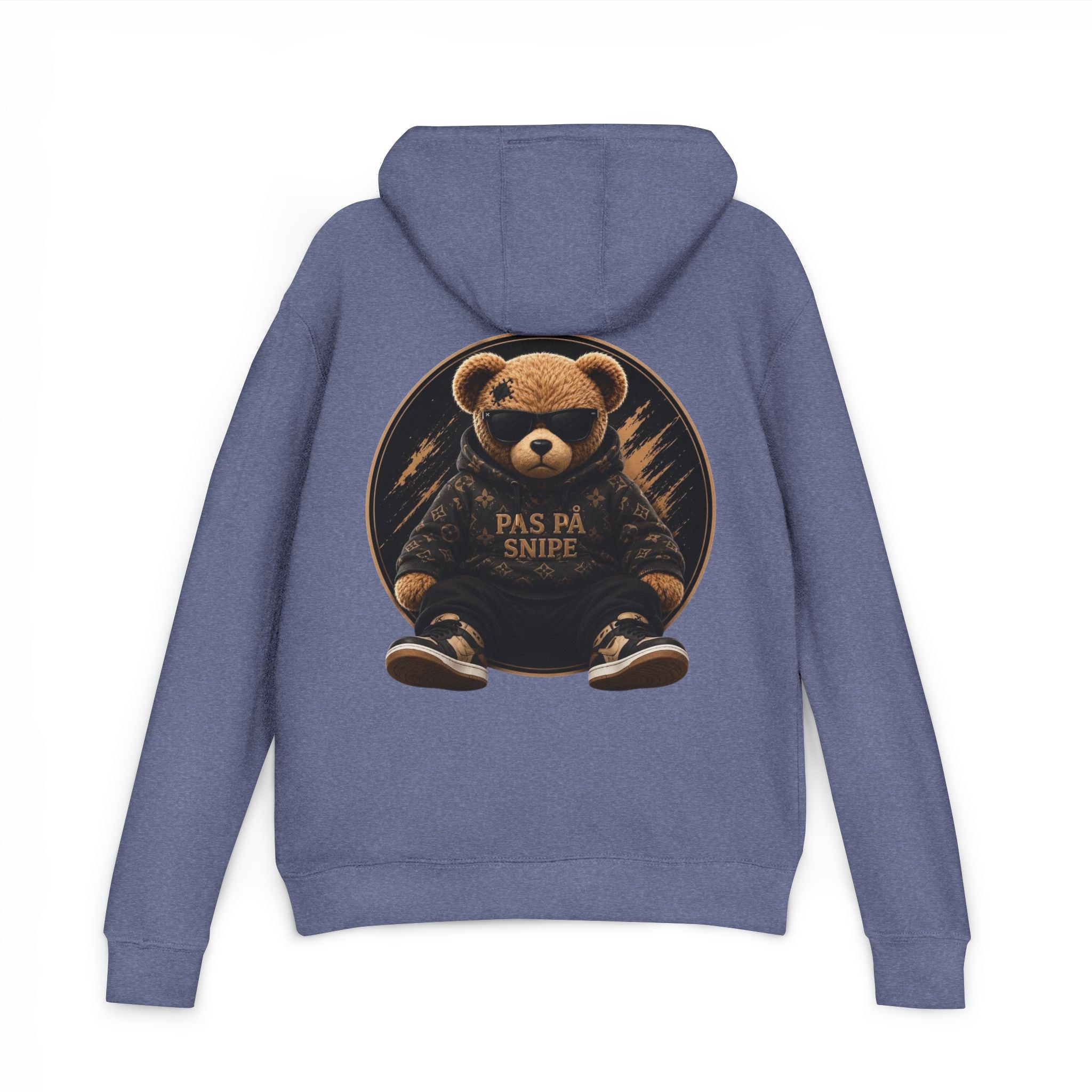 Teddy Bear Hoodie — 'Pas På Snipe' Graphic Pullover
