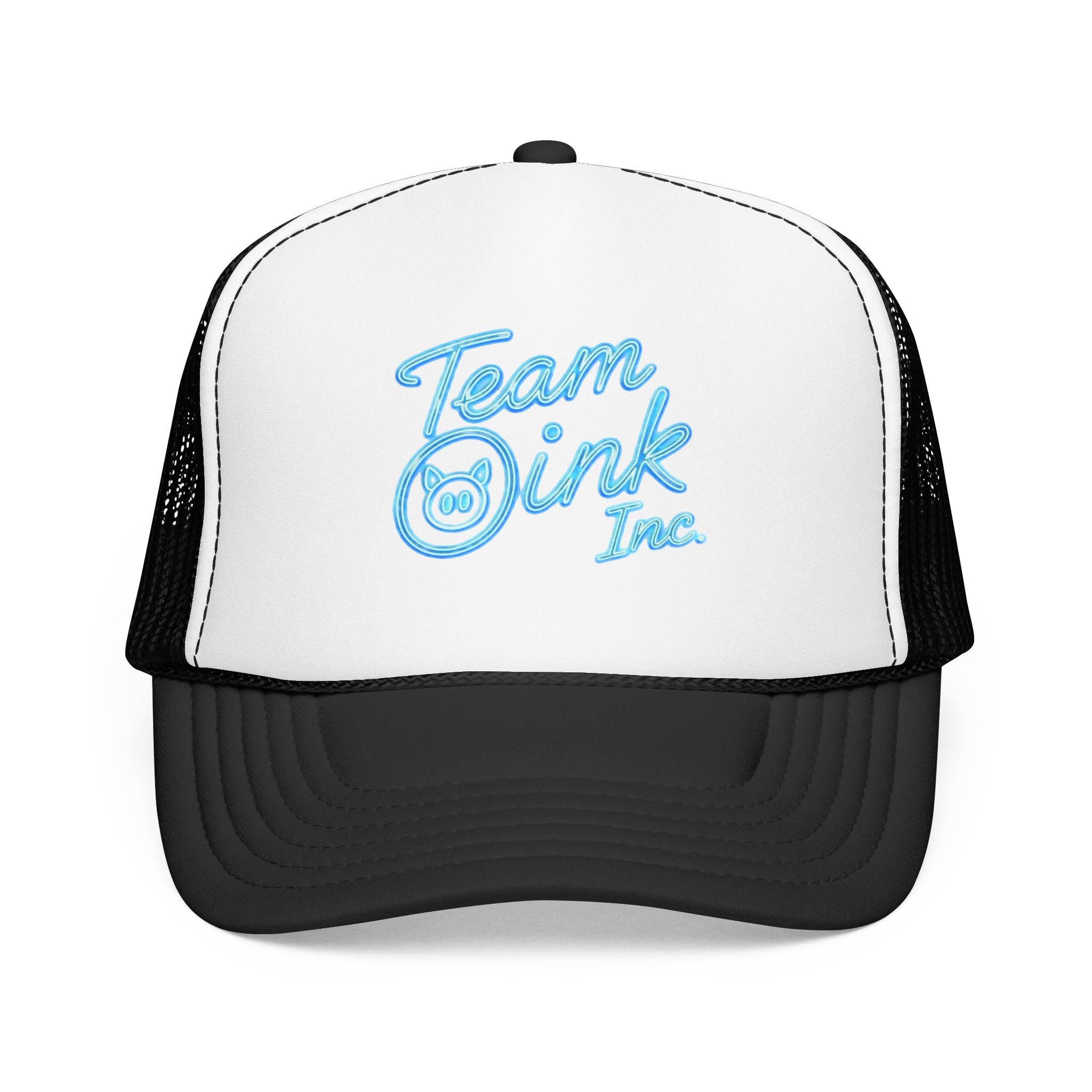 Team Oink Inc. Trucker Hat — Retro Embroidered Foam Cap