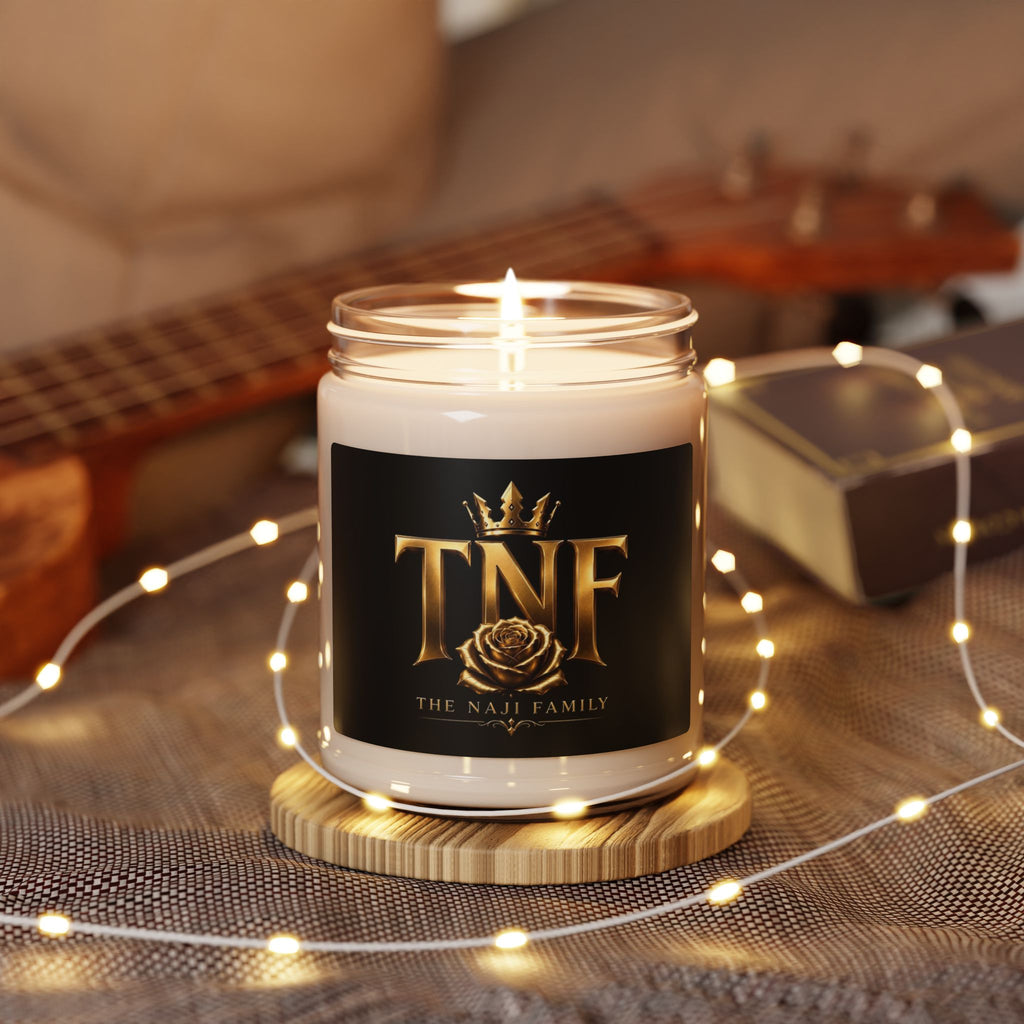Soy Candle — 'TNF The Naji Family' Gold Crest Scented Candle, 9oz