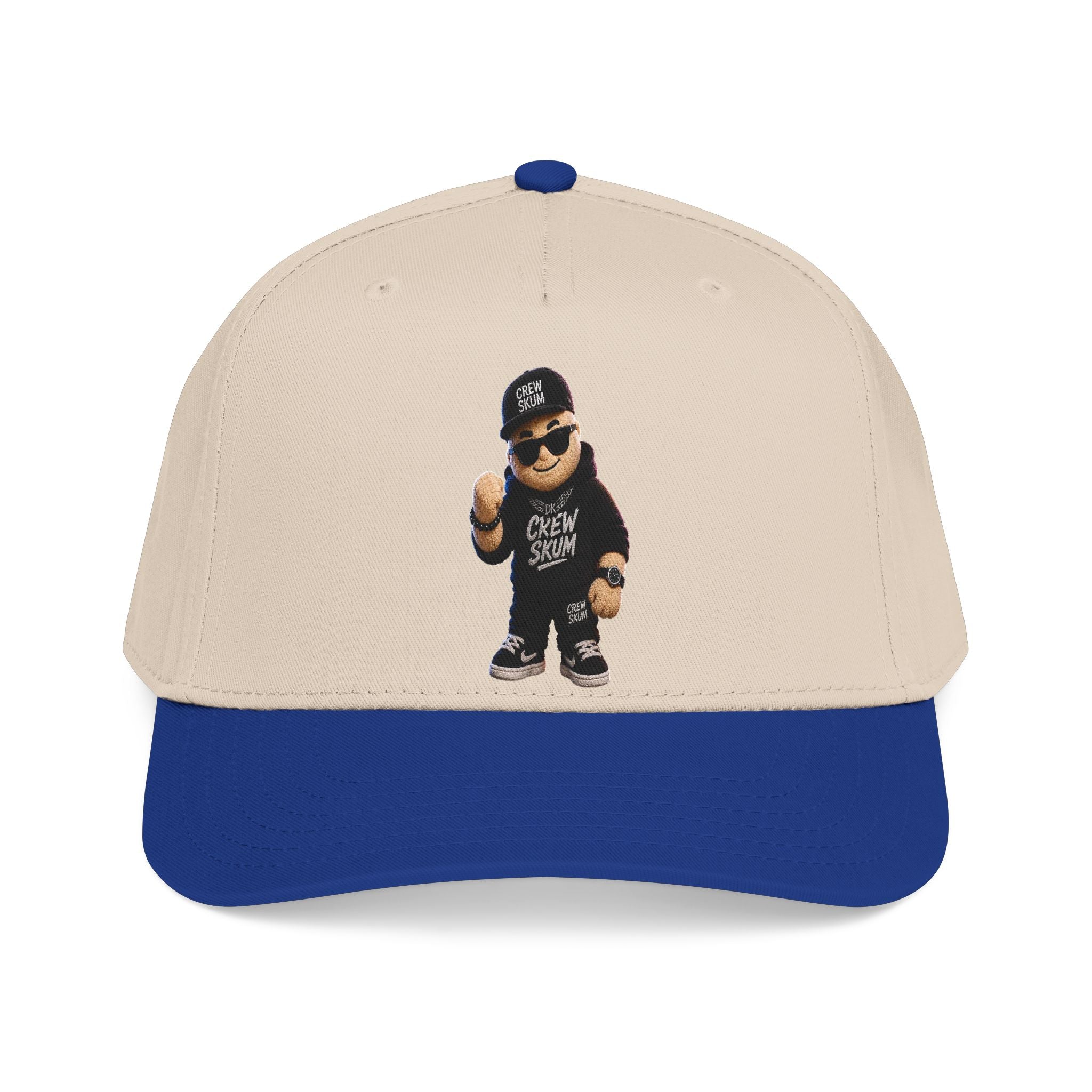 Emo Bear Streetwear Baseball Cap — 'Crew Strong' Embroidered Dad Hat