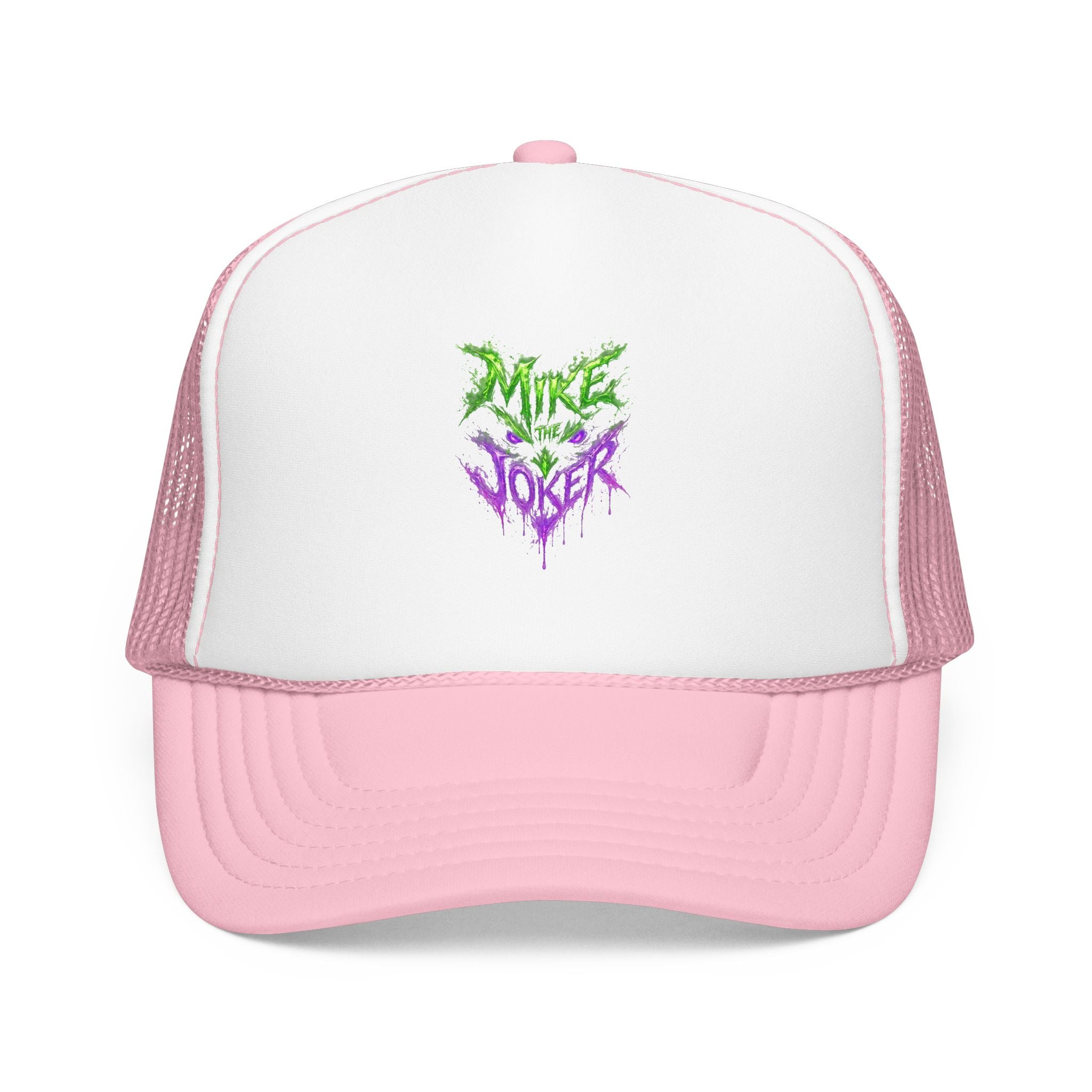 Trucker Hat with Neon Grunge Heart Logo