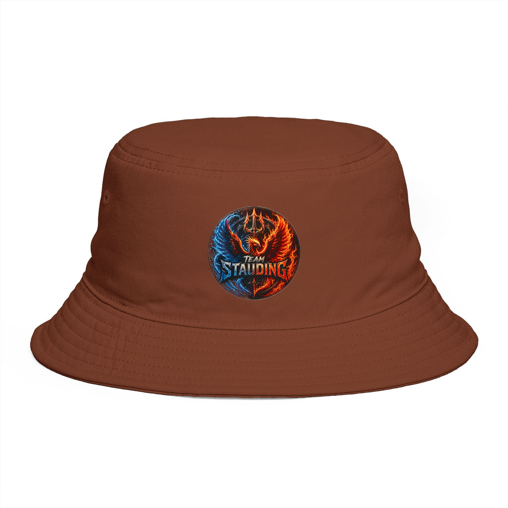 Next Level Creation Agency Brown Bucket Hat — Logo Embroidered Streetwear