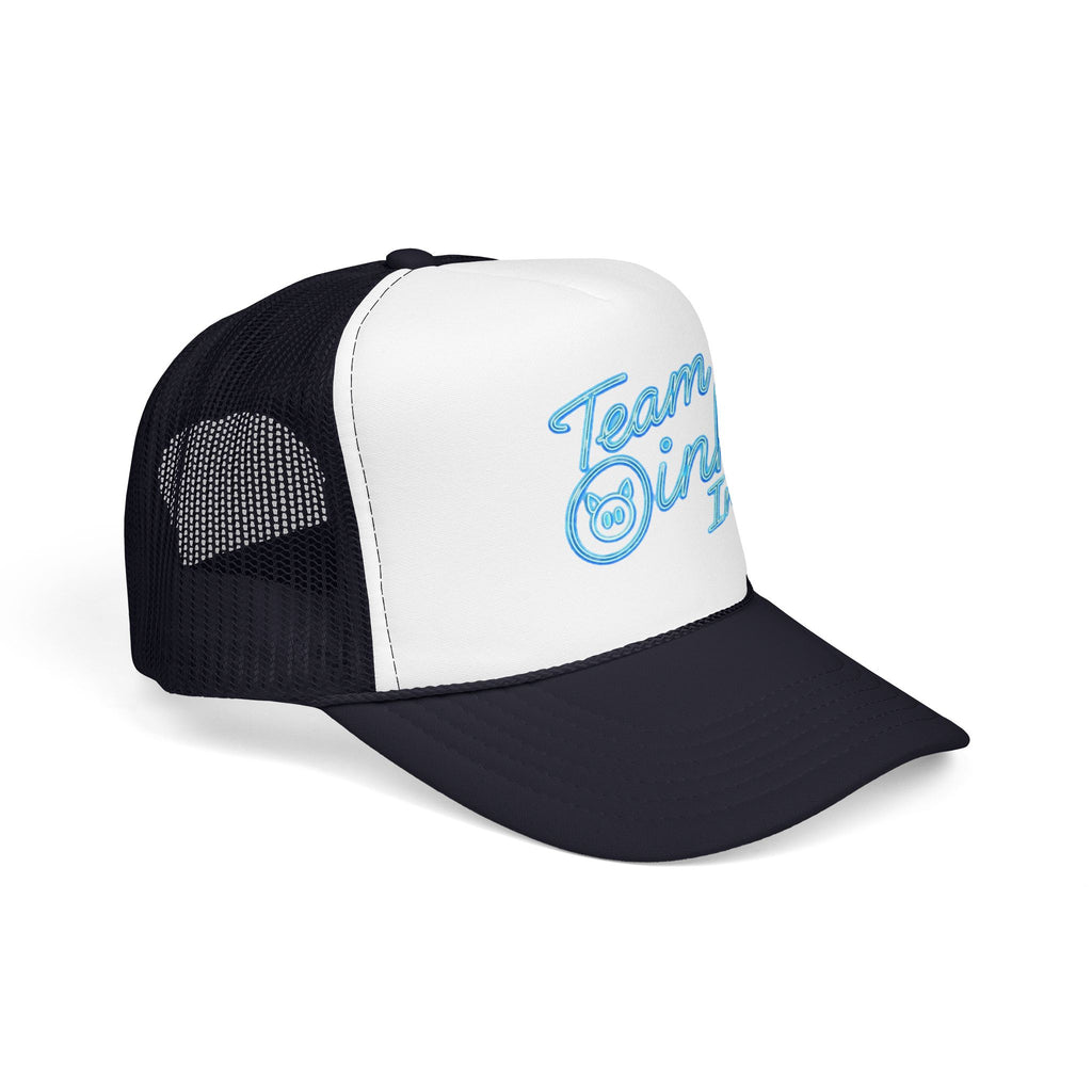Team Oink Inc. Trucker Hat — Retro Embroidered Foam Cap