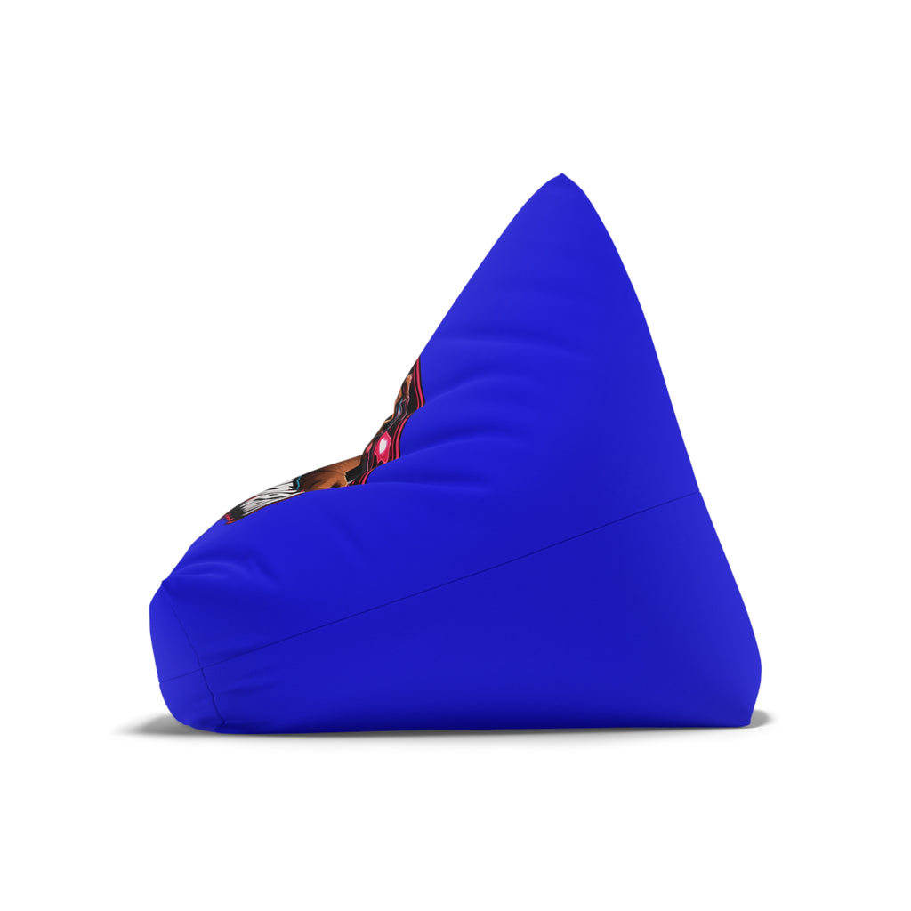Bean Bag Cover — Blue Gamer Bear Logo Comfort Chair Cover