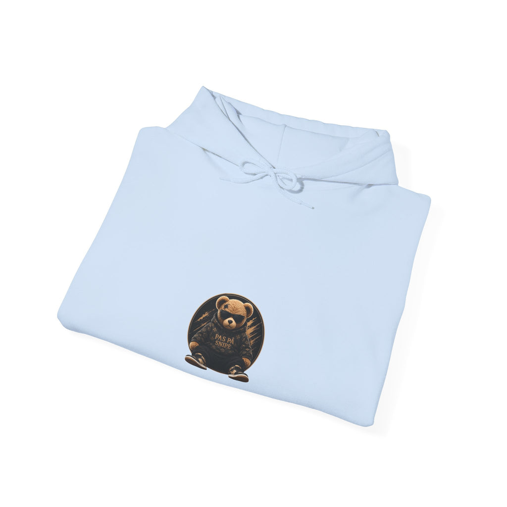 Bear Graphic Hoodie — 'Pas de Swipe' Cute Round Bear Pullover