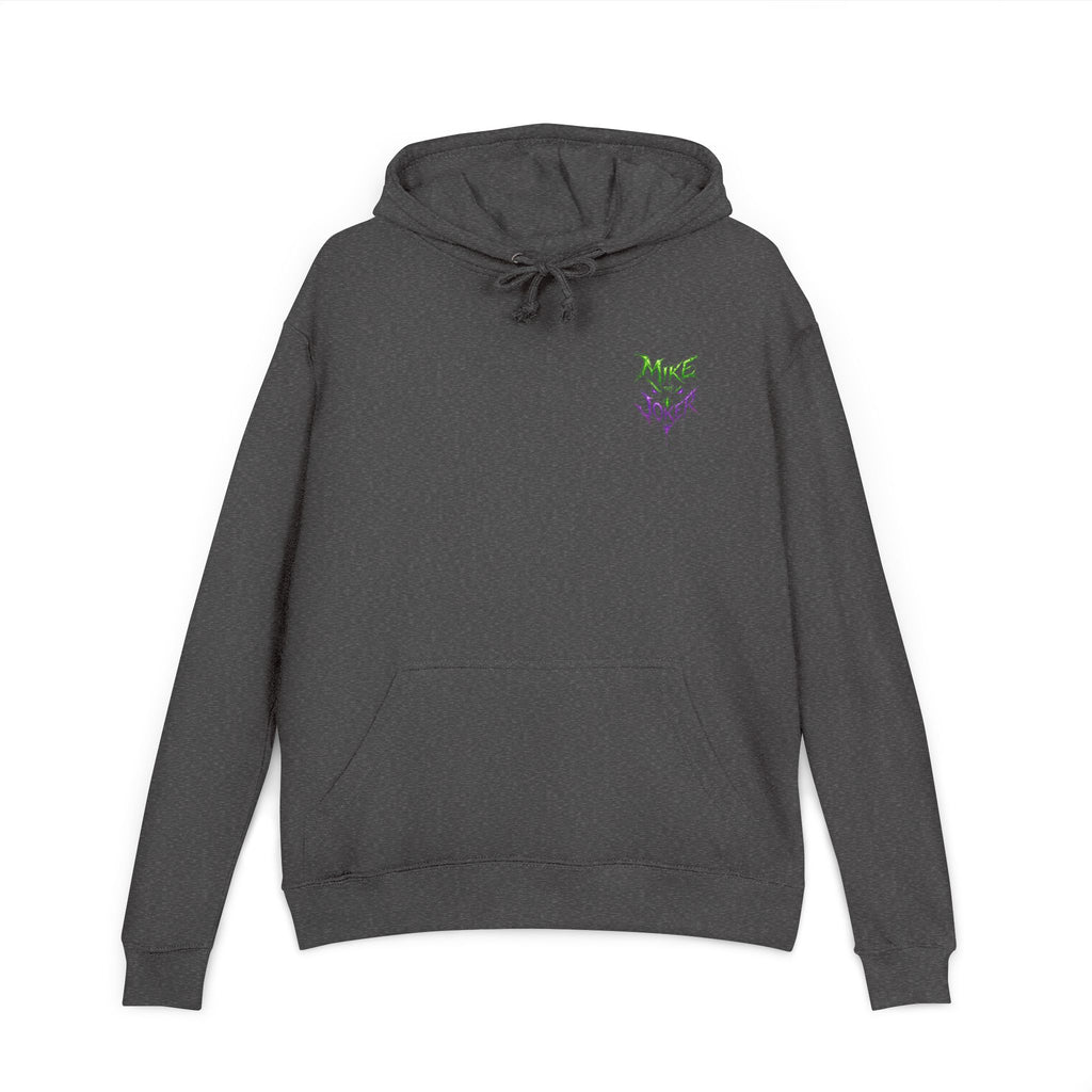 Joker Graphic Hoodie — "Mike the Joker" Neon Green & Purple Streetwear