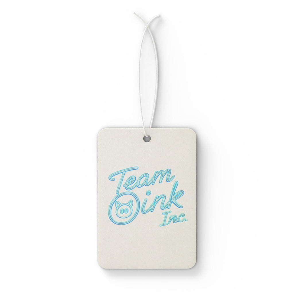 Team Oink Inc. Car Air Freshener — Retro Script Hanging Scent Tag