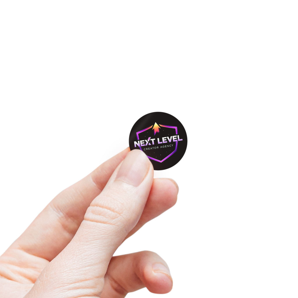 Next Level Round Sticker Labels – Branded Logo Sticker Rolls for Packaging & Promotions
