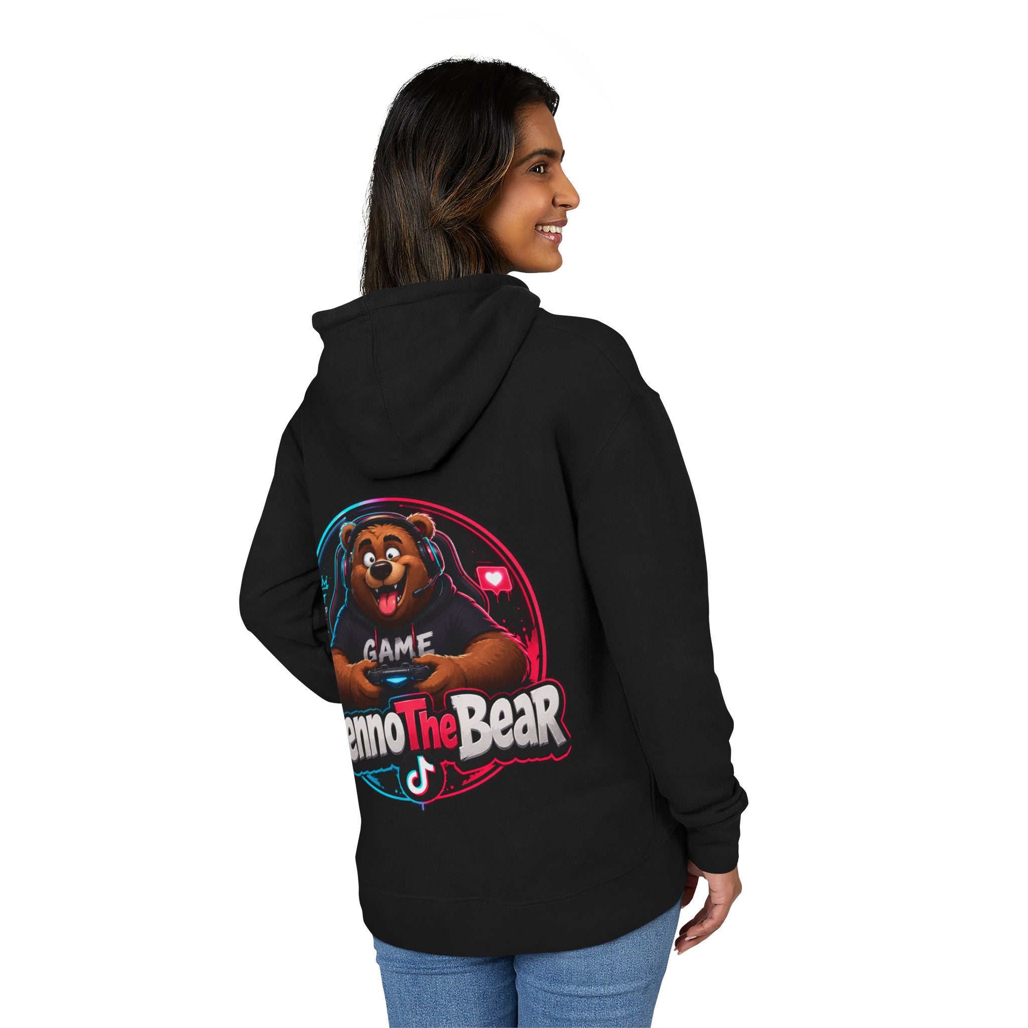 Benno The Bear Gaming Hoodie — Gamer Logo Pullover