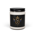 Monogram Crown Soy Candle — Personalized 'S' Luxe 9oz Scented Candle