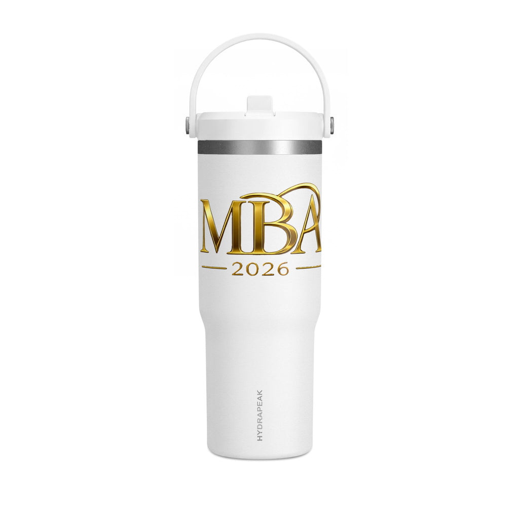 MBA 2026 Gold Logo 32oz Travel Tumbler