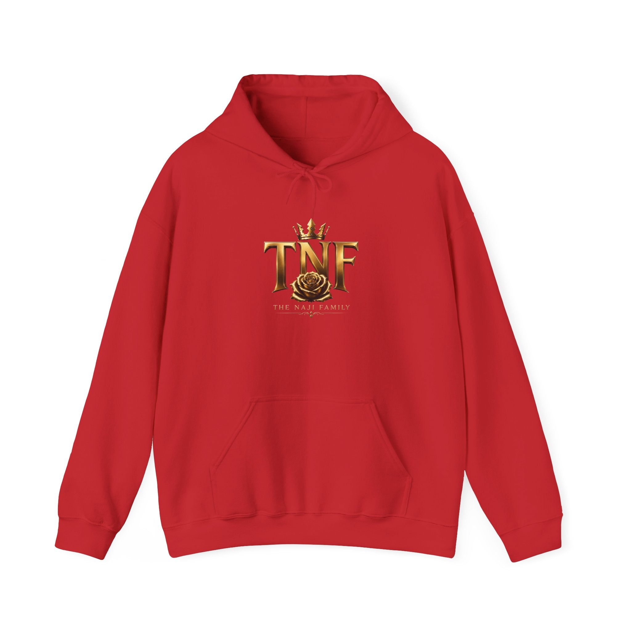 TNF Gold Rose Hoodie — Elegant Crown Logo Pullover