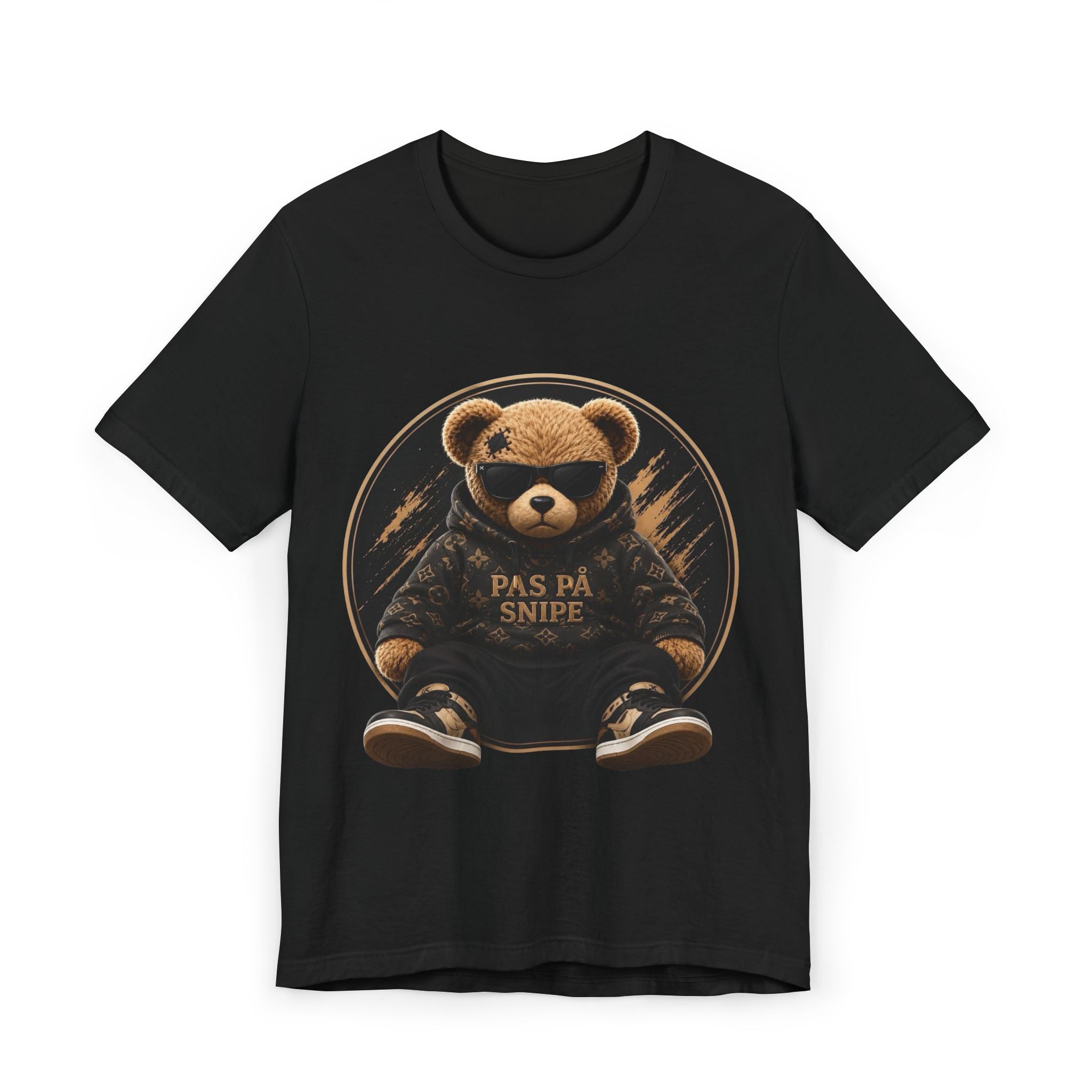 T‑Shirt — 'Pas På Snipe' Teddy Bear Graphic Tee