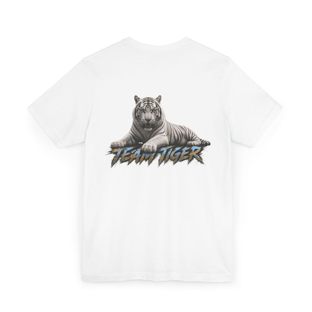 Team Tiger Graphic T-Shirt — White Tiger Illustration Tee