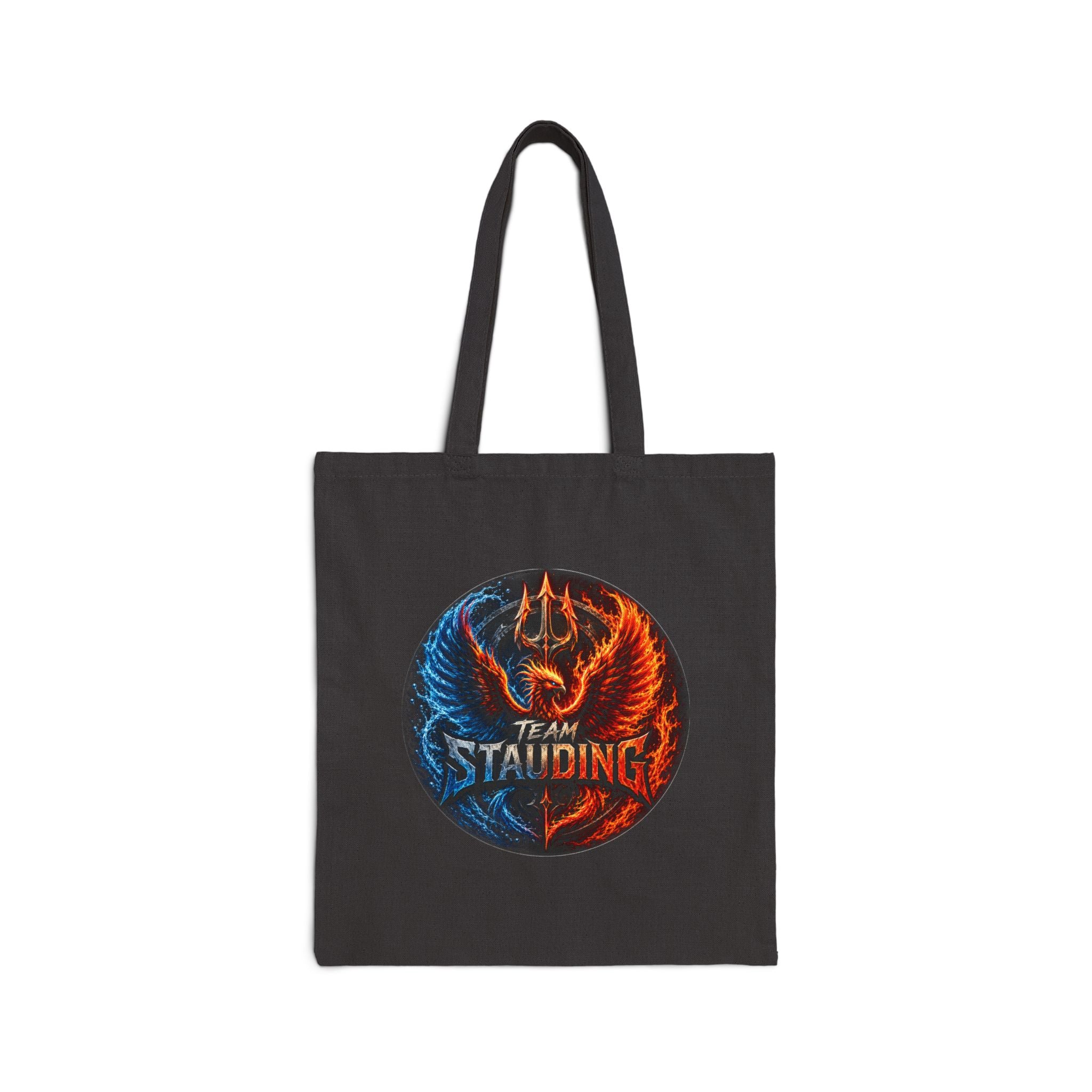 Tote Bag Team Stauding Phoenix & Trident Circle Design