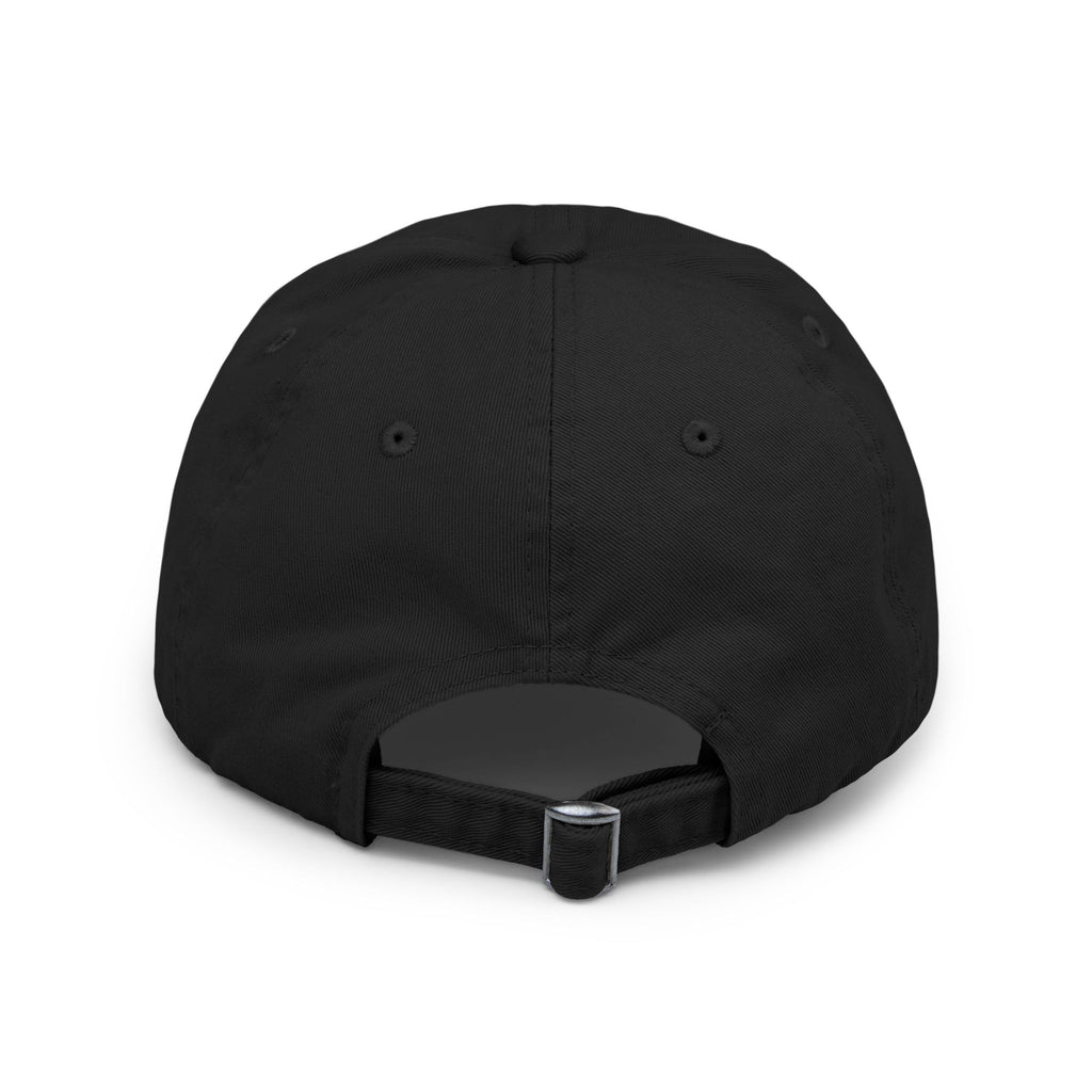 Distressed Black Cap — Miss V Crown & Card Emblem