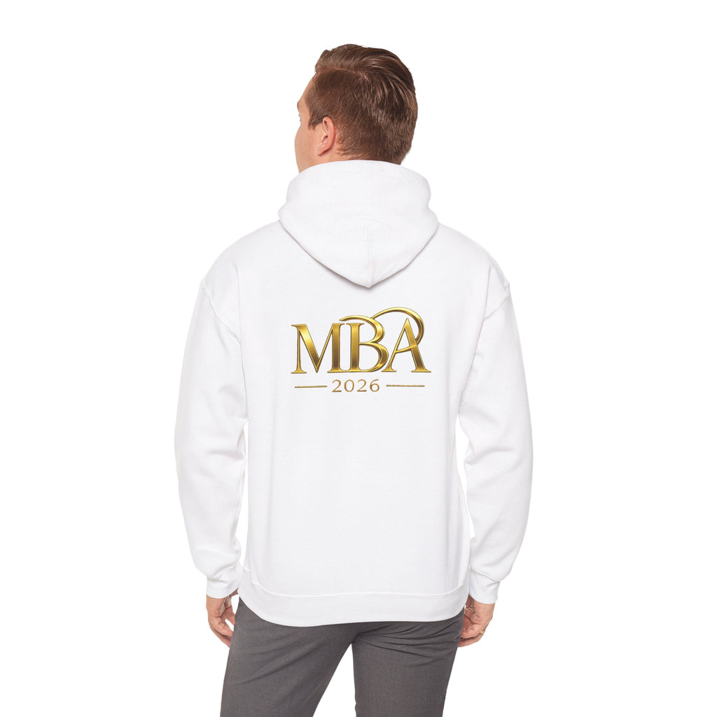MBA 2026 Gold Logo Hoodie — Graduation/Alumni Commemorative Sweatshirt