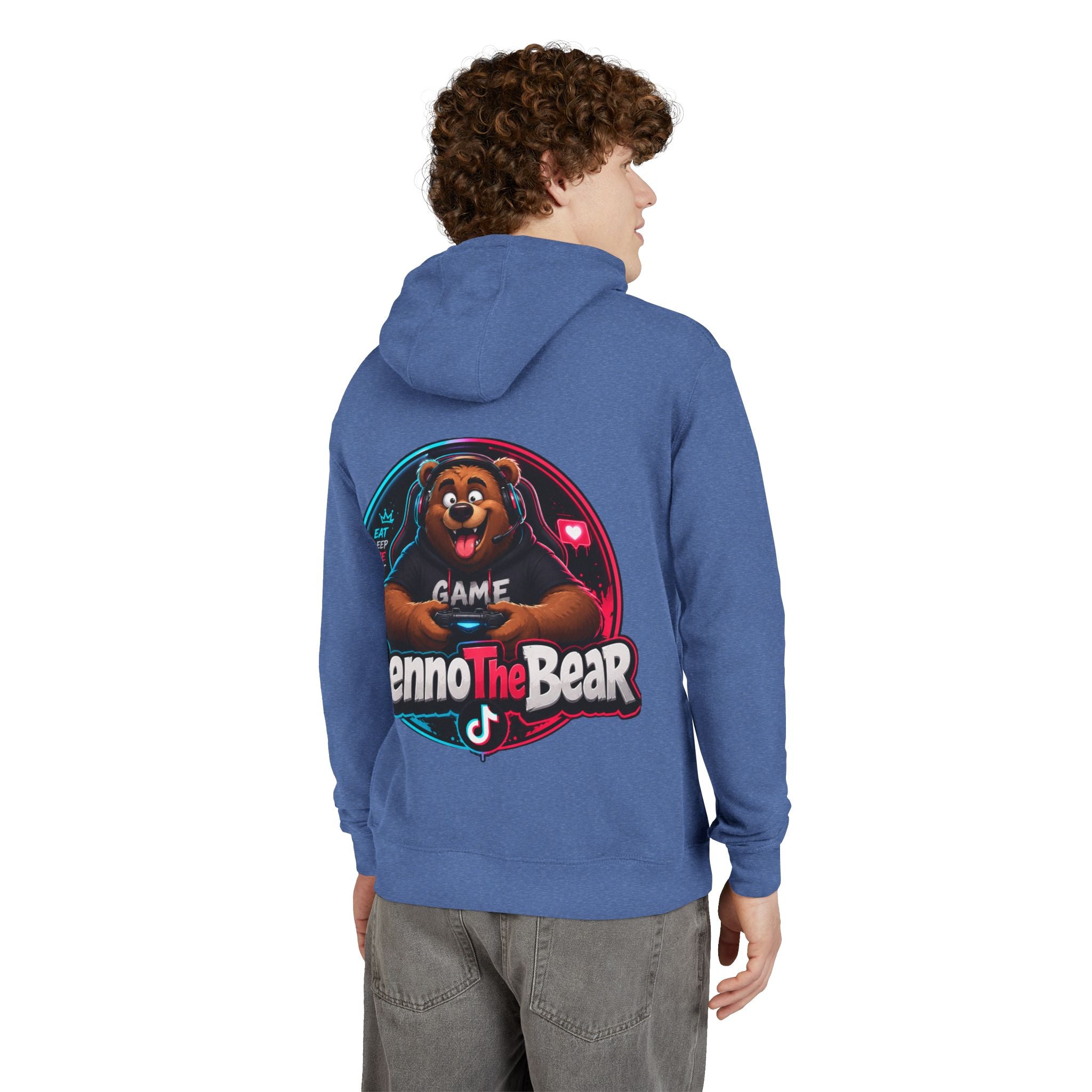 Benno The Bear Gaming Hoodie — Gamer Logo Pullover