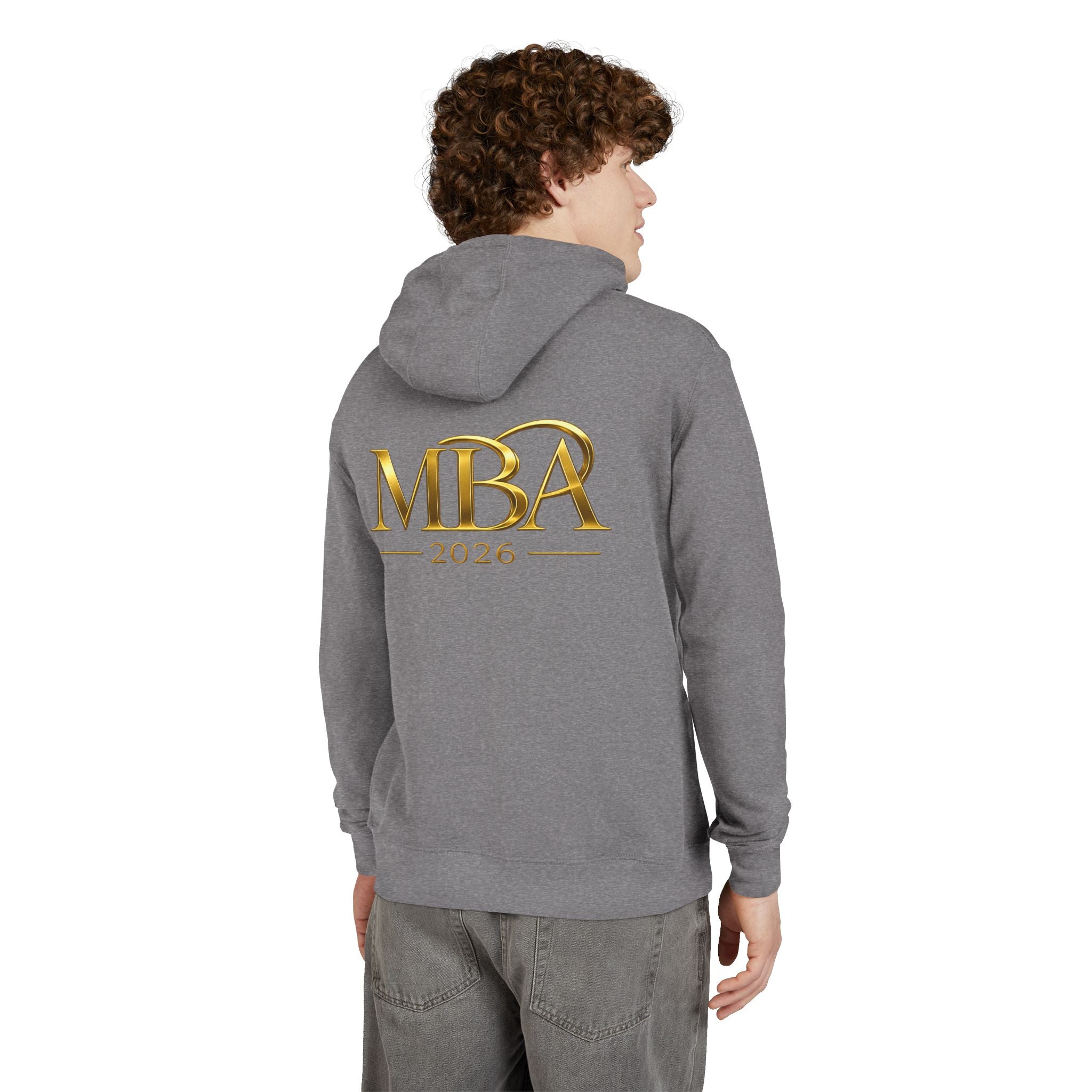 MBA 2026 Hoodie — Gold Crest Graduation Pullover